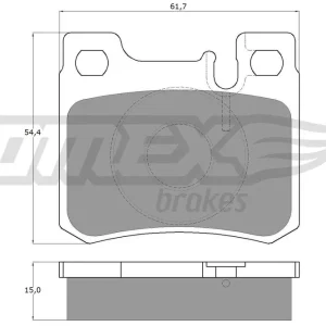 Łatwy zwrot Zestaw klocków hamulcowych, hamulce tarczowe TOMEX BRAKES TX 12-30