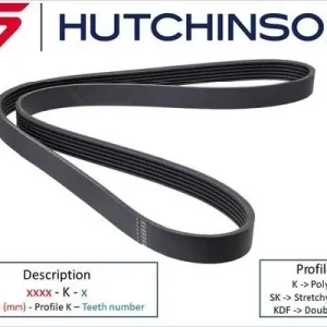 Bezpieczne zakupy Pasek klinowy wielorowkowy HUTCHINSON 1245 K 5