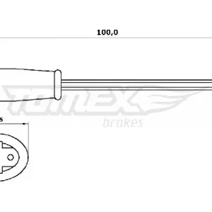 Styk ostrzegawczy, zużycie okładzin hamulcowych TOMEX BRAKES TX 30-27 Tylko do końca tygodnia