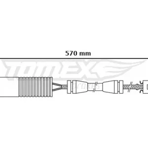 Styk ostrzegawczy, zużycie okładzin hamulcowych TOMEX BRAKES TX 30-31 Zniżka