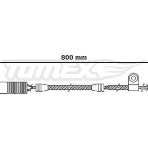 Styk ostrzegawczy, zużycie okładzin hamulcowych TOMEX BRAKES TX 30-43 Super okazja