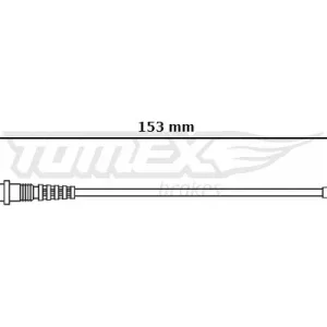 Styk ostrzegawczy, zużycie okładzin hamulcowych TOMEX BRAKES TX 30-45 Bestseller