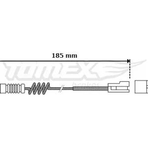 Wybór klientów Styk ostrzegawczy, zużycie okładzin hamulcowych TOMEX BRAKES TX 30-54
