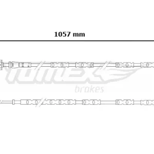 Styk ostrzegawczy, zużycie okładzin hamulcowych TOMEX BRAKES TX 30-57 Ostatnia szansa