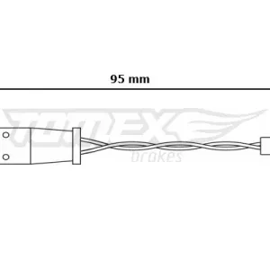 Ekspresowa dostawa Styk ostrzegawczy, zużycie okładzin hamulcowych TOMEX BRAKES TX 30-66