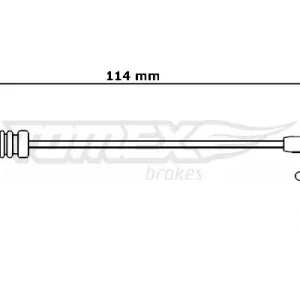 Taniej Styk ostrzegawczy, zużycie okładzin hamulcowych TOMEX BRAKES TX 30-69