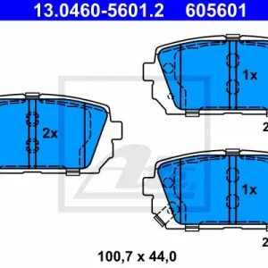 Klocki hamulcowe ATE 13-0460-5601-2 583021DE00 Tani
