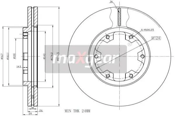 Szybka dostawa TARCZA HAM. NISSAN P. TERRANO 96-/MAVERICK