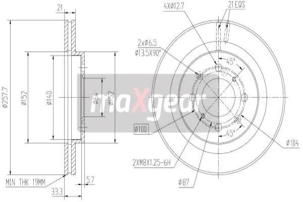 Łatwy zwrot TARCZA HAM. HONDA P. JAZZ 02-/08-/CITY 08- 258MM WYS. 39,2MM
