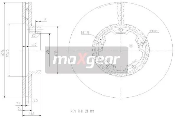 Bestseller TARCZA HAM. NISSAN P. CABSTAR 98-06