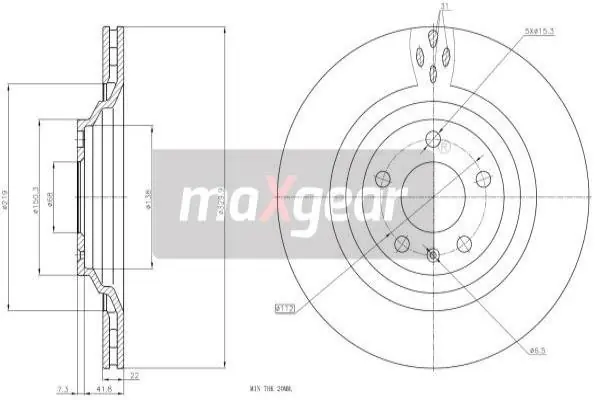 TARCZA HAM. VW T. A6 2,0-4,2 Tani