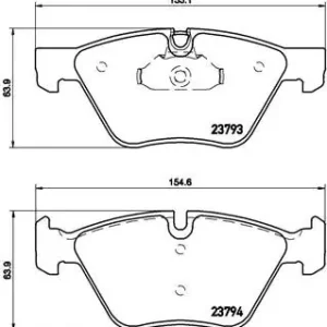 Klocki Hamulcowe Przód BREMBO Xtra P06057X BMW 34116763617 Dostępne od ręki