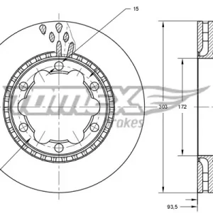 TARCZA HAMULC. VW CRAFTER 06-16 TYŁ Ograniczona ilość