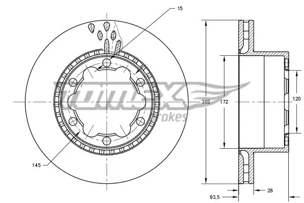 TARCZA HAMULC. VW CRAFTER 06-16 TYŁ Ograniczona ilość