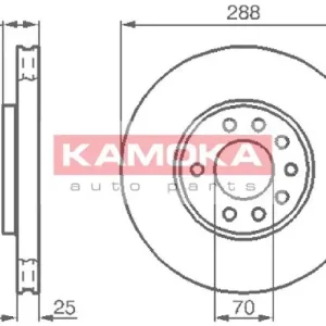 Zamów dziś Tarcza hamulcowa KAMOKA 1031620 569056