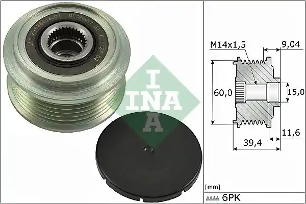Premium Sprzęgło alternatora INA 535027710 274150Q010
