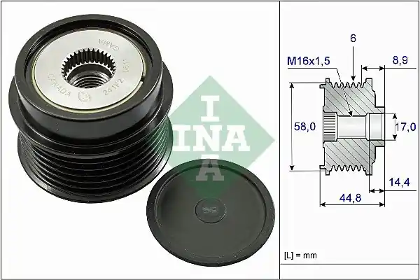 Sprzęgło alternatora INA 535027110 373202B000 Darmowy zwrot
